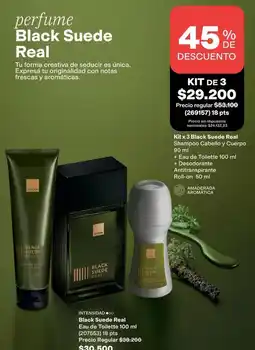Avon Real - black suede oferta