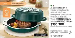 Avon Mm - a. cacerola 2 en 1 verde (232667) marrón (216854) oferta