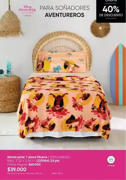 Avon Disney - manta polar 1 plaza moana oferta