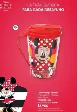 Avon Minnie mouse - taza con tapa minnie oferta