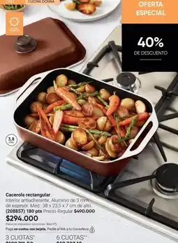 Avon Mm - cacerola rectangular oferta