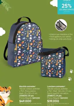 Avon Mochila animales y lunchera animales oferta