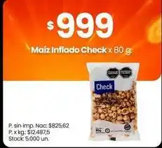 Changomas Maíz inflado check oferta