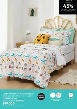 Avon Cover reversible 1 plaza animales oferta