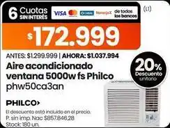 Changomas Philco - aire acondicionado ventana 5000w fs oferta