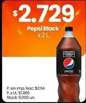 Changomas Pepsi - black oferta