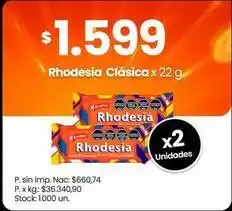Changomas Rhodesia - clásica oferta