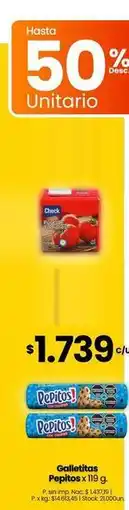 Changomas Pepitos - galletas oferta