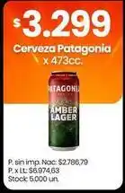Changomas Patagonia - cerveza amber lager oferta