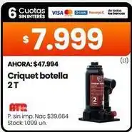 Changomas Criquet botella 2 t oferta