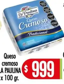 Supermercados Caracol La paulina queso cremoso tradicional oferta