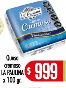 Supermercados Caracol La paulina queso cremoso tradicional oferta