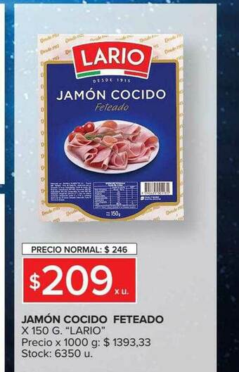 Carrefour Market Jamón Cocido Feteado oferta