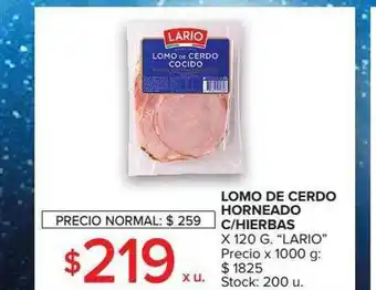 Carrefour Market Lomo De Cerdo Horneado C Hierbas oferta