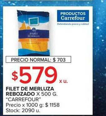 Carrefour Market Filet De Merluza Rebozado oferta