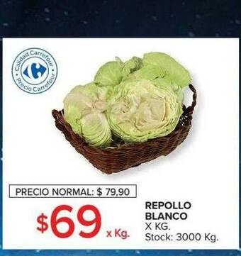 Carrefour Market Repollo Blanco oferta