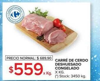 Carrefour Market Carré De Cerdo Deshuesado Congelado oferta