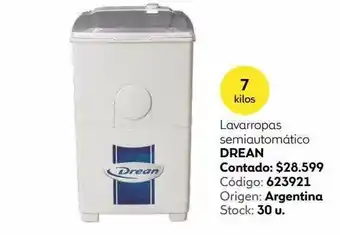 Coppel Lavarropas Semiautomático Drean oferta