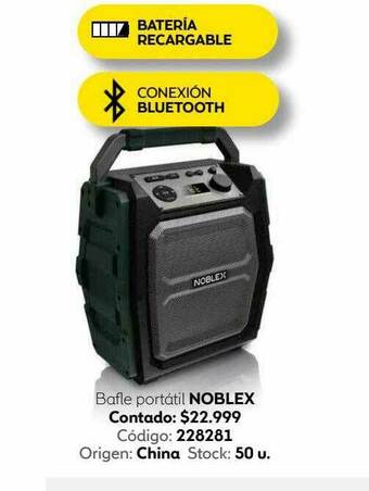 Coppel Bafle Portãtil Noblex oferta