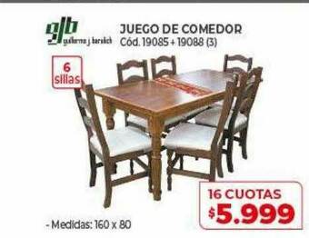 Naldo Lombardi Juego De Comedor Glb oferta