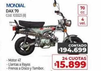 Naldo Lombardi Mondial Dax 70 oferta