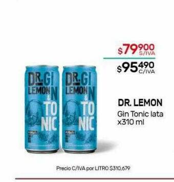 Nini Mayorista Dr Lemon Gin Tonic oferta