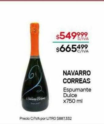 Nini Mayorista Navarro Correas Espumante Dulce oferta