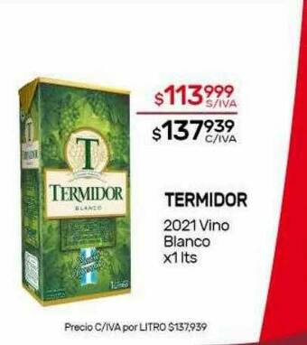 Nini Mayorista Termidor 2021 Vino Blanco oferta