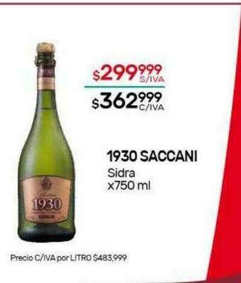 Nini Mayorista 1930 Saccani Sidra oferta
