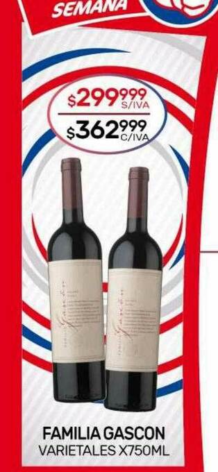 Nini Mayorista Familia Gascon Varietales oferta