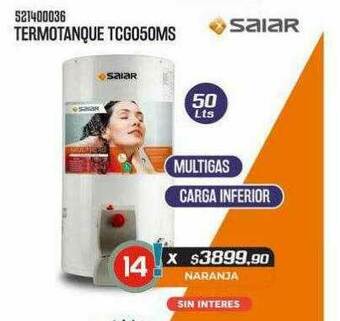 Pacman Termotanque Tcg050ms Saiar oferta