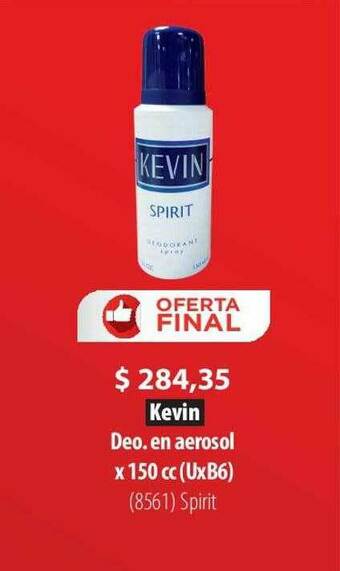 Parodi Kevin Deo En Aerosol oferta