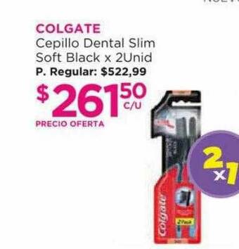 Punto de Salud Colgate Cepillo Dental Slim Soft Black oferta