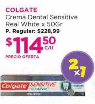 Punto de Salud Colgate Crema Dental Sensitive Real White oferta