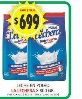 Supermercados Becerra Leche En Polvo La Lechera oferta