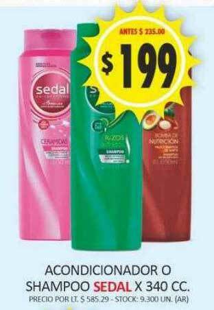 Supermercados Becerra Acondicionador O Shampoo Sedal oferta