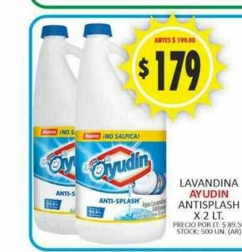 Supermercados Becerra Lavandina Ayudin oferta