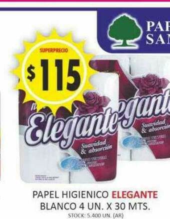 Supermercados Becerra Papel Higienico Elegante oferta