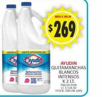 Supermercados Becerra Ayudin Quitamanchas Blancos Intensos oferta