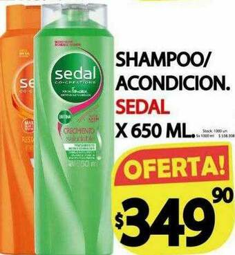 Supermercados Mariano Max Shampoo Acondicion Sedal oferta