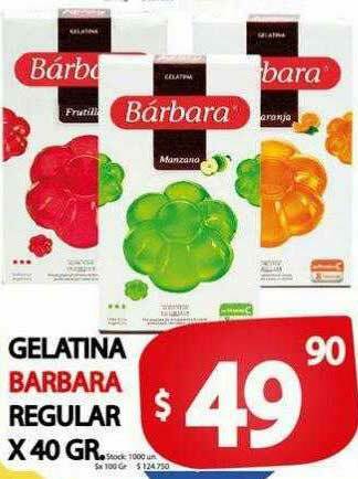 Supermercados Mariano Max Gelatina Barbara oferta