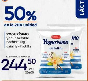 Supermercados Monarca Yogurísimo Yogur Bebible 50% En La 2da Unidad oferta