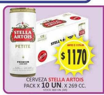 Supermercados Becerra Cerveza Stella Artois oferta