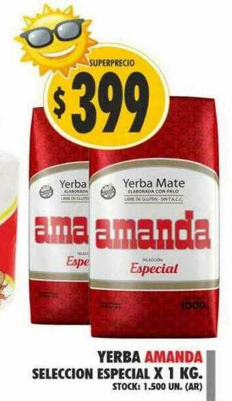 Supermercados Becerra Yerba Amanda oferta