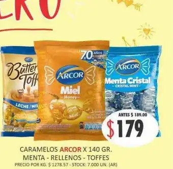 Supermercados Becerra Caramelos Arcor oferta