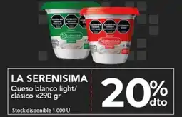 Nini Mayorista La serenisima queso blanco light/ clásico oferta