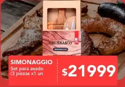 Nini Mayorista Simonaggio set para asado oferta