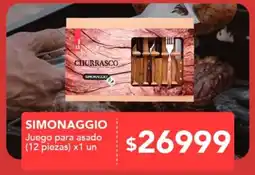 Nini Mayorista Simonaggio juego para asado oferta