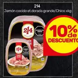Nini Mayorista 214 Jamón cocido et.dorada grande/Chico oferta