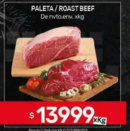 Nini Mayorista Paleta/roast beef oferta